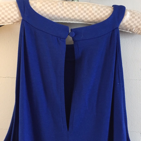 Express cotton knit royal blue dress - Picture 5 of 7